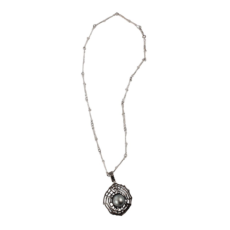 K. BRUNINI-Spider Web Pendant-WHITE GOLD