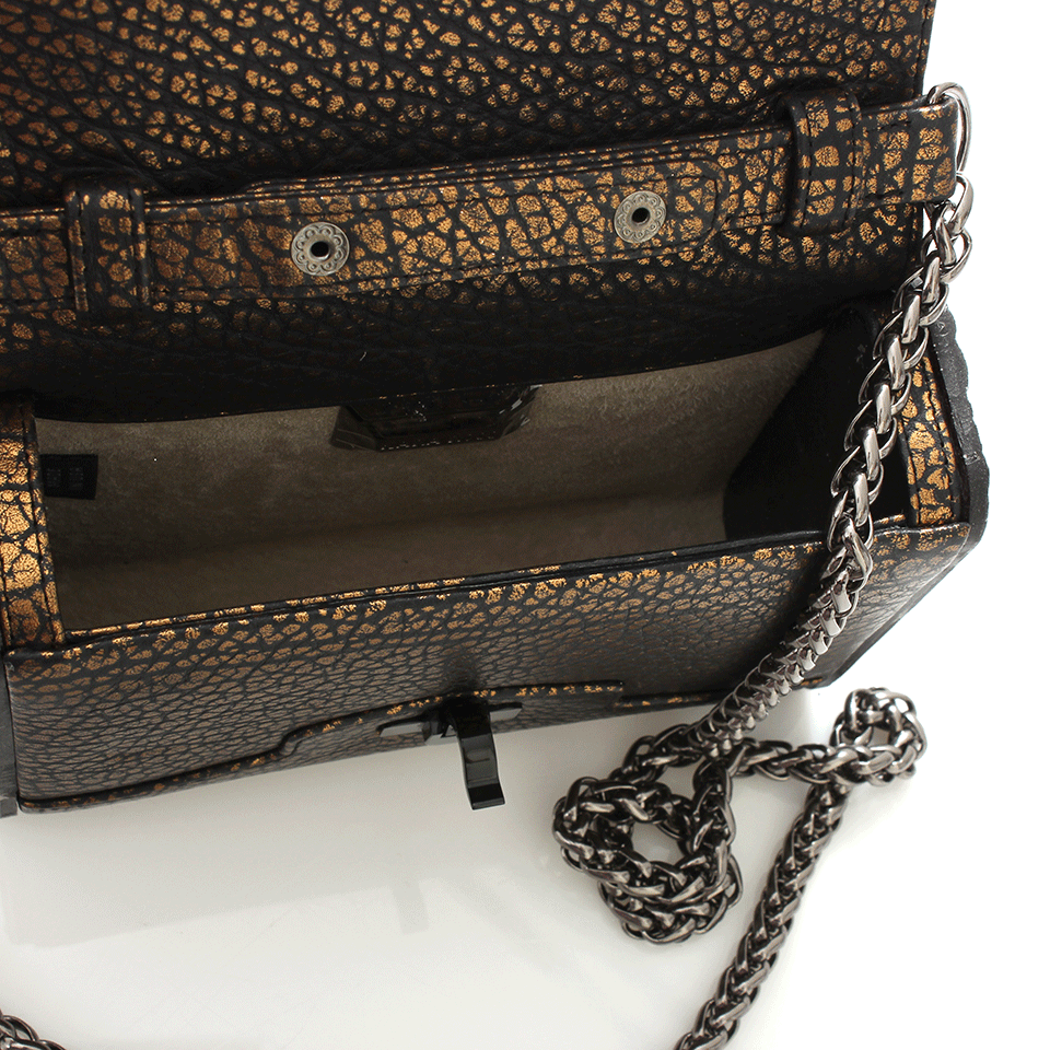 KARA ROSS-Lux Mini Clutch-BRONZE