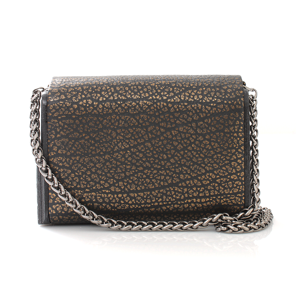 KARA ROSS-Lux Mini Clutch-BRONZE