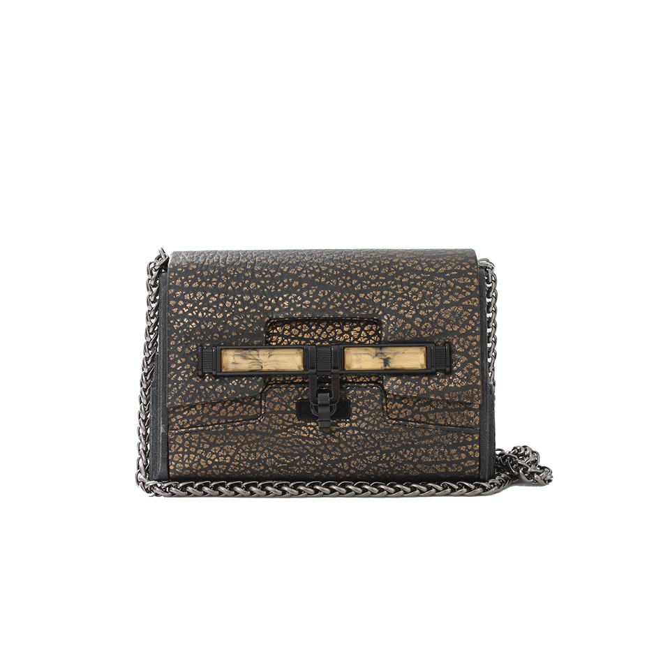 KARA ROSS-Lux Mini Clutch-BRONZE