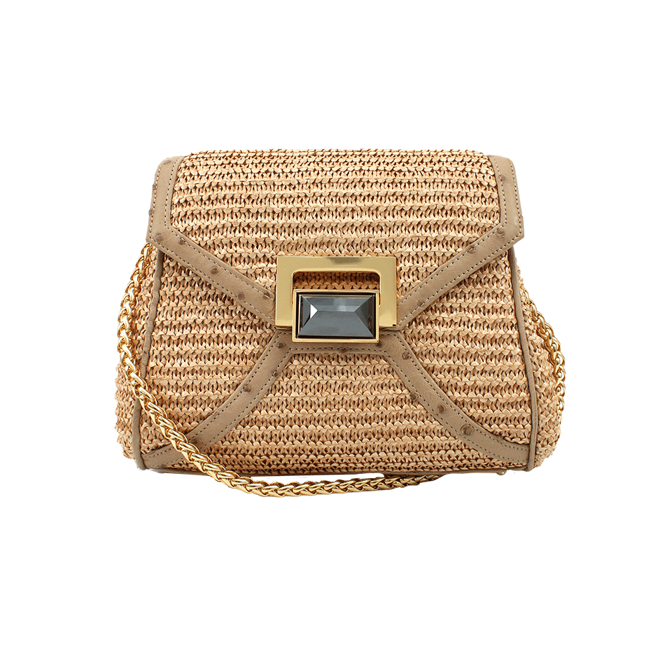 KARA ROSS-Itty Bitty Trinity Clutch-STRAW