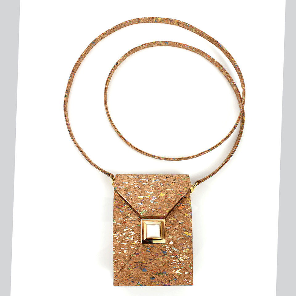 KARA ROSS-Itty Bitty Prunella Handbag-CORK