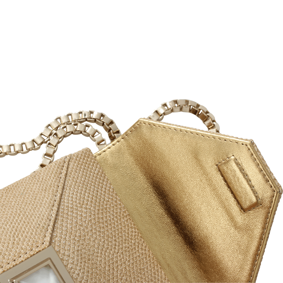 KARA ROSS-Itty Bitty Prunella Crossbody-GLD MTLC