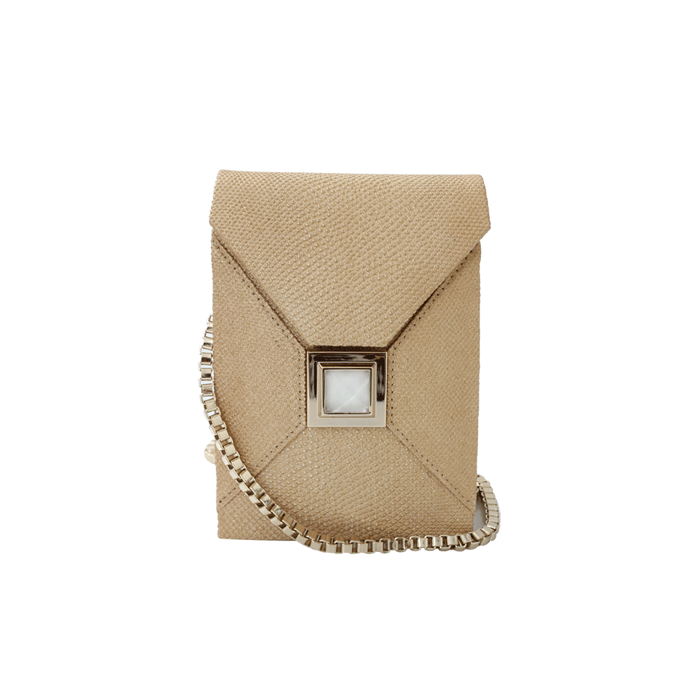 KARA ROSS-Itty Bitty Prunella Crossbody-GLD MTLC