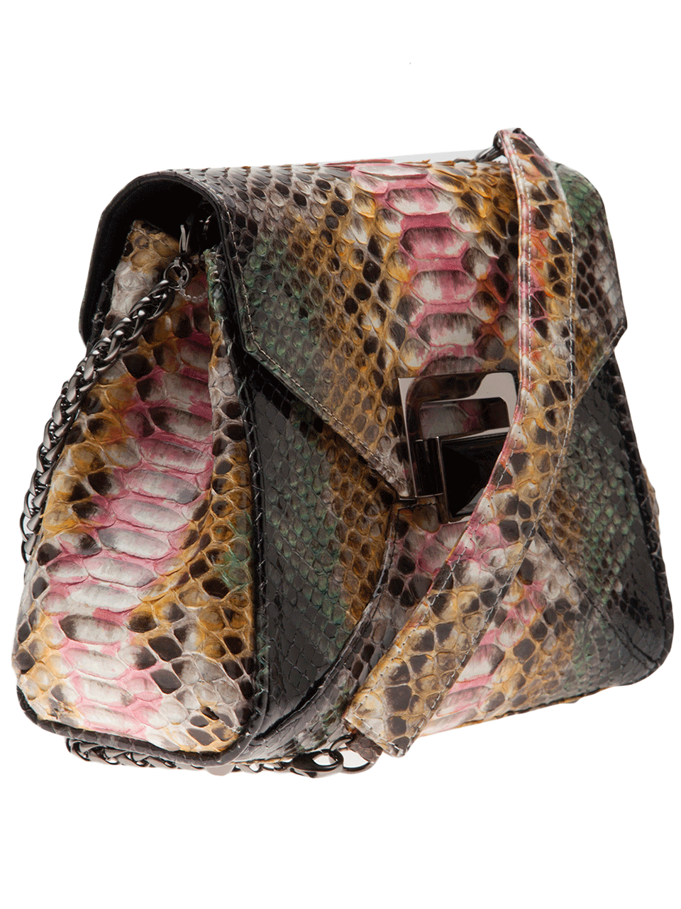 KARA ROSS-Garden Splatter Bag with Onyx-MULTI
