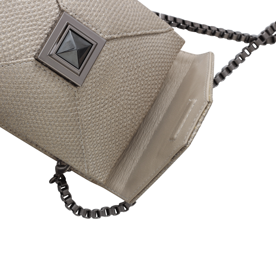 KARA ROSS-Itty Bitty Prunella Crossbody-SLV/MTLC