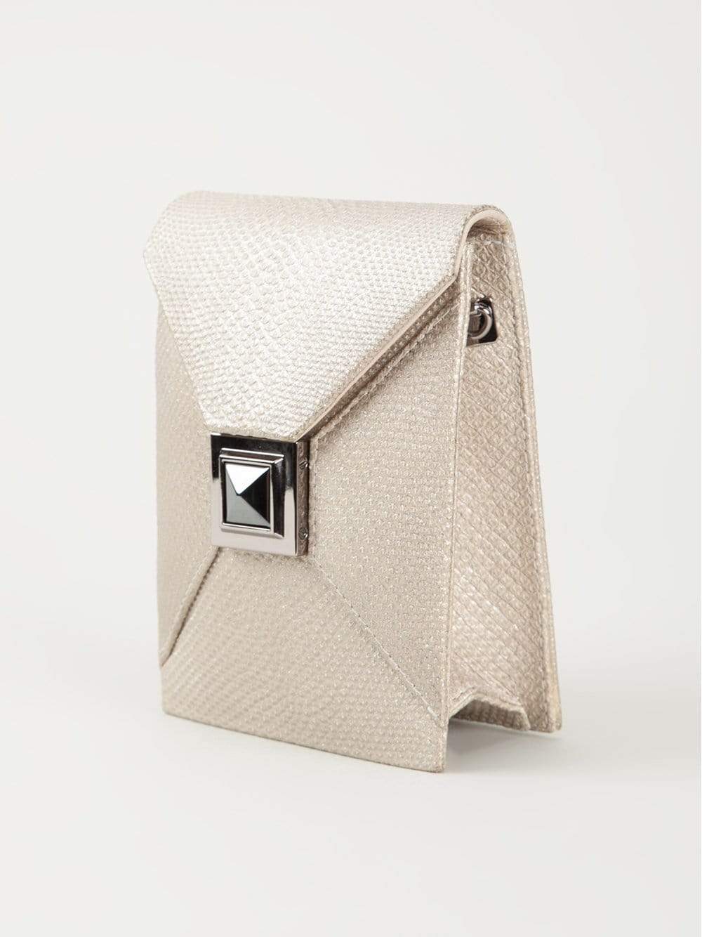 KARA ROSS-Itty Bitty Prunella Crossbody-SLV/MTLC