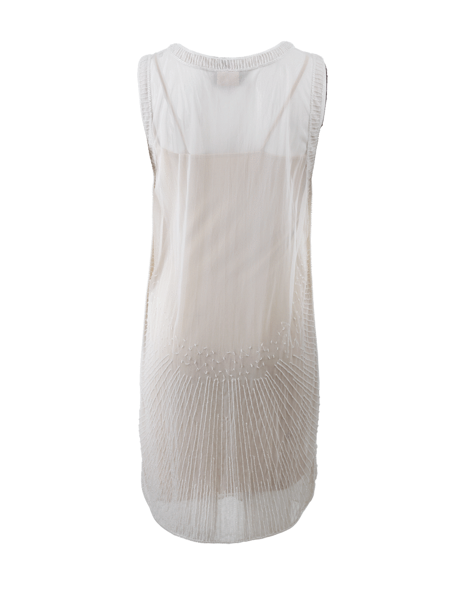 KATHY COMELLI-Bead Embroidered Cocktail Dress-IVORY