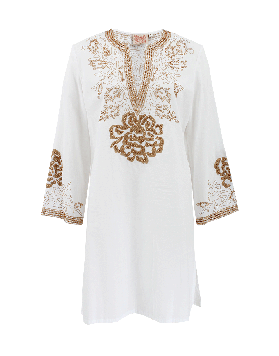 KATHY COMELLI-Embroidered Cotton Tunic-