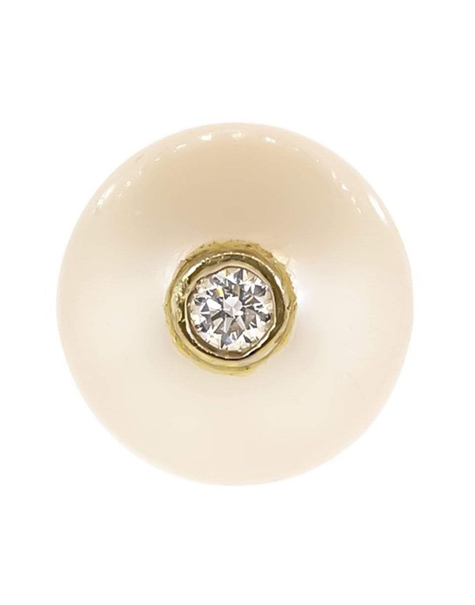 KATKIM-White Gold Grande Pearl Oasis Earring-WHITE GOLD