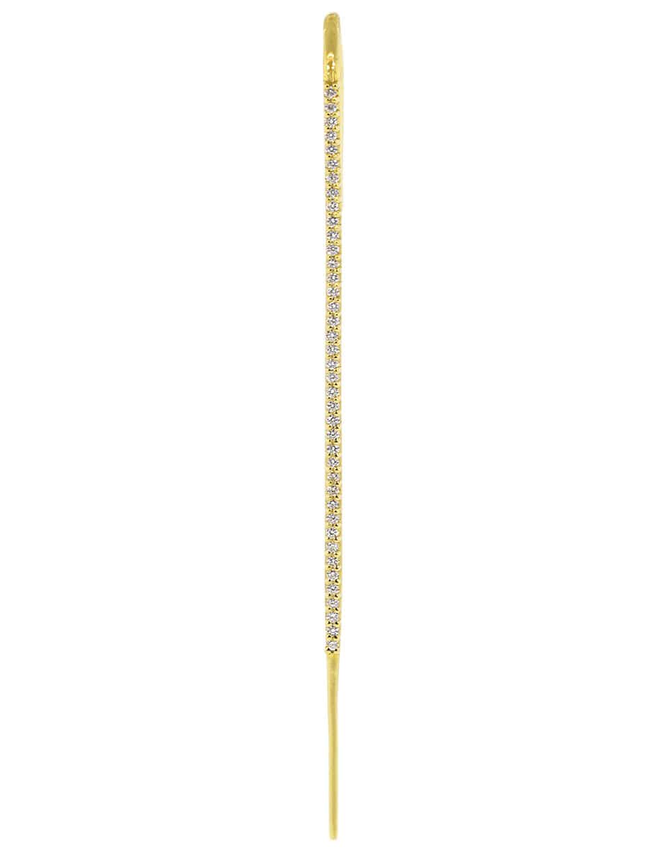 KATKIM-Yellow Gold Diamond Ear Pin-YELLOW GOLD