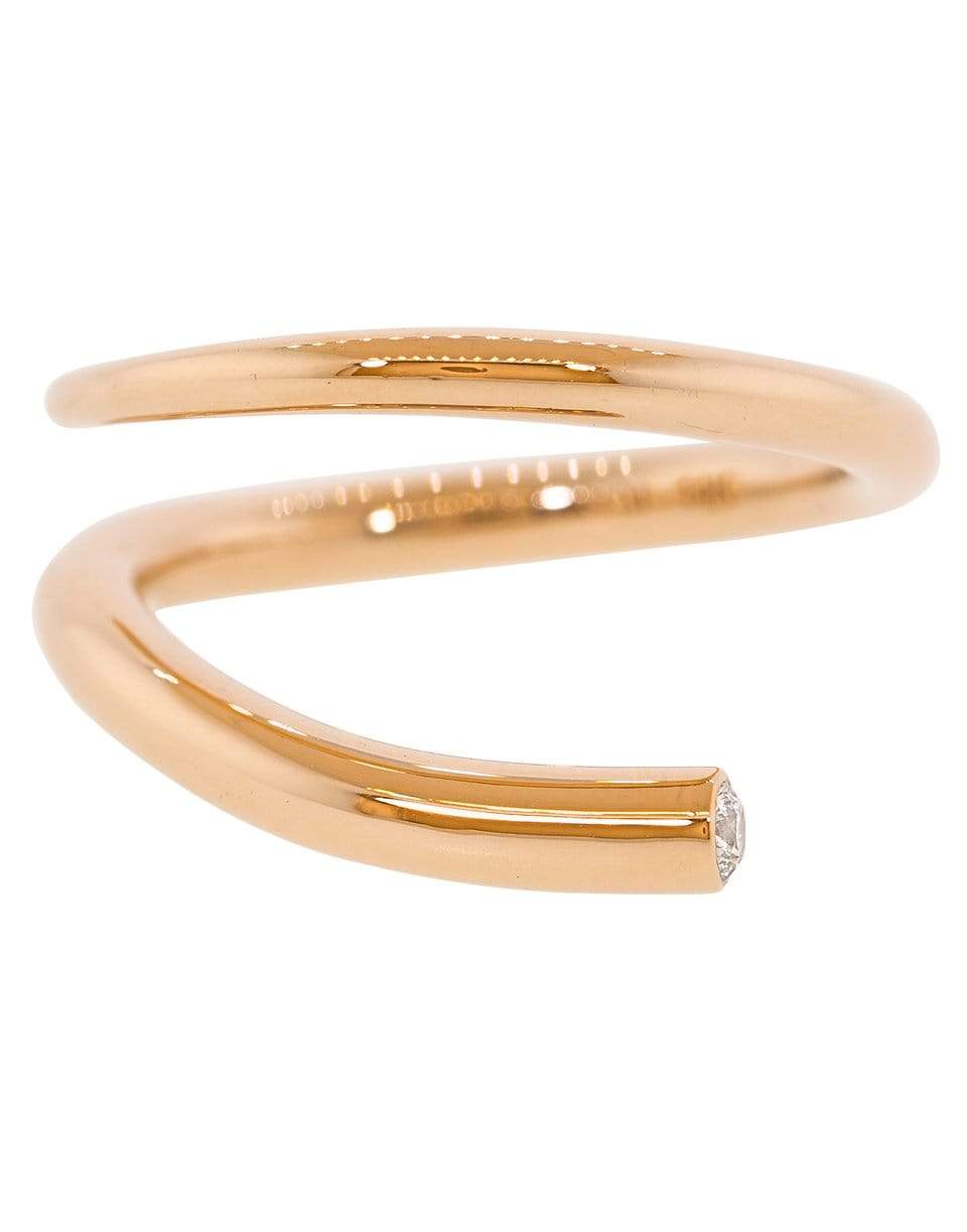 KATKIM-Crescendo Diamond Pin Ring-ROSE GOLD