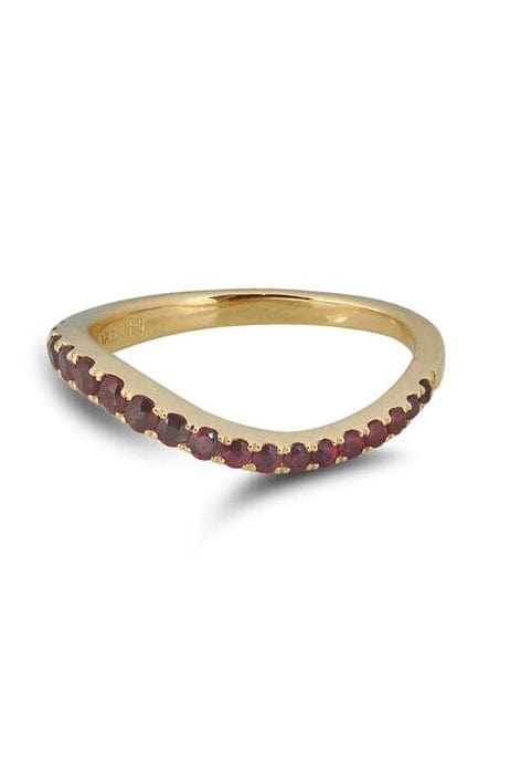 KAVANT & SHARART-Ruby Talay Flow Wave Ring-YELLOW GOLD
