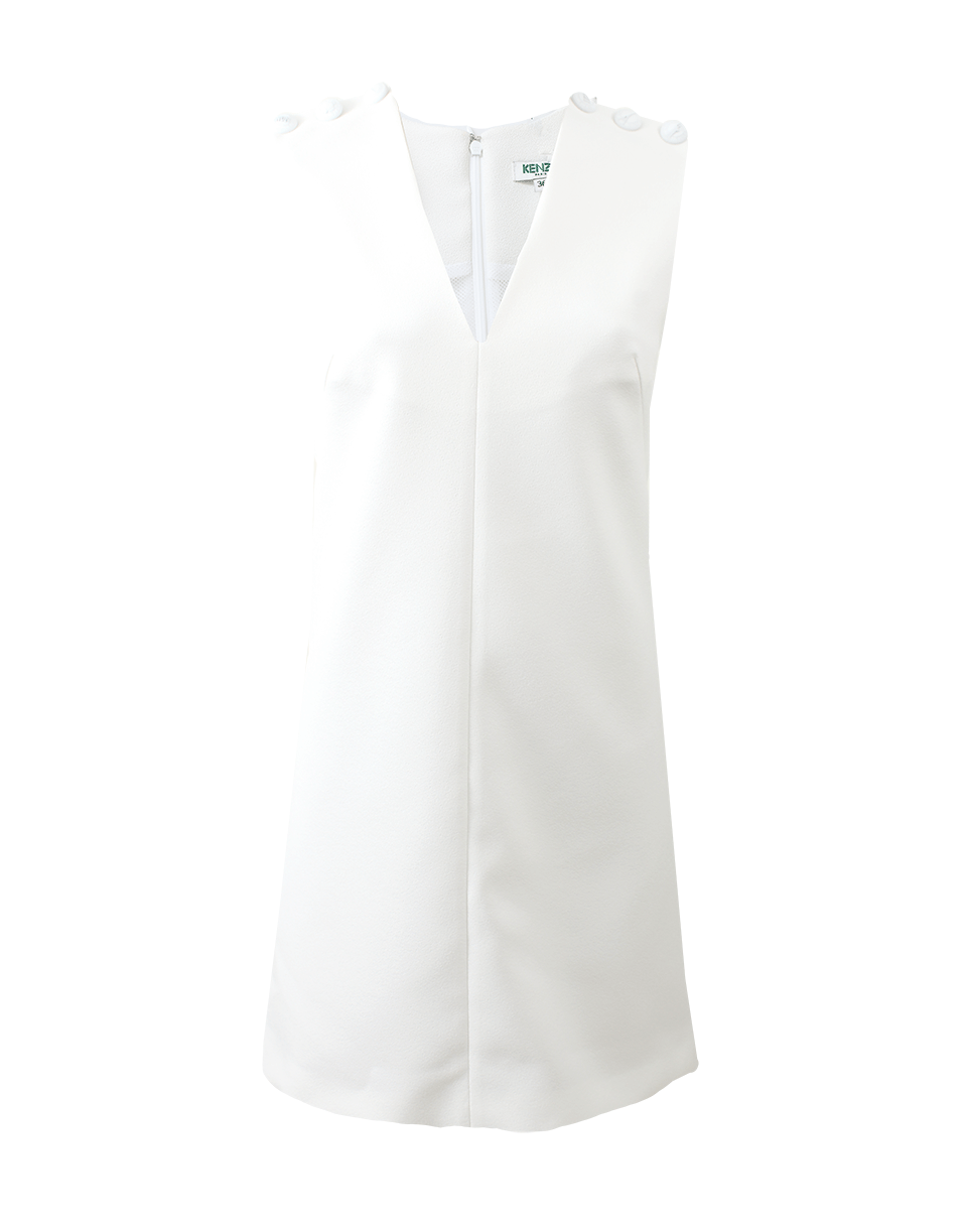 KENZO-Textured Crepe Dress-