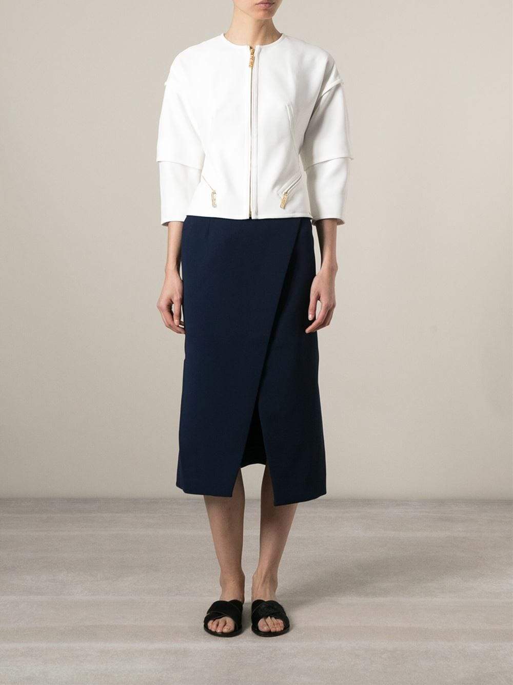 KENZO-Textured Crepe Jacket-