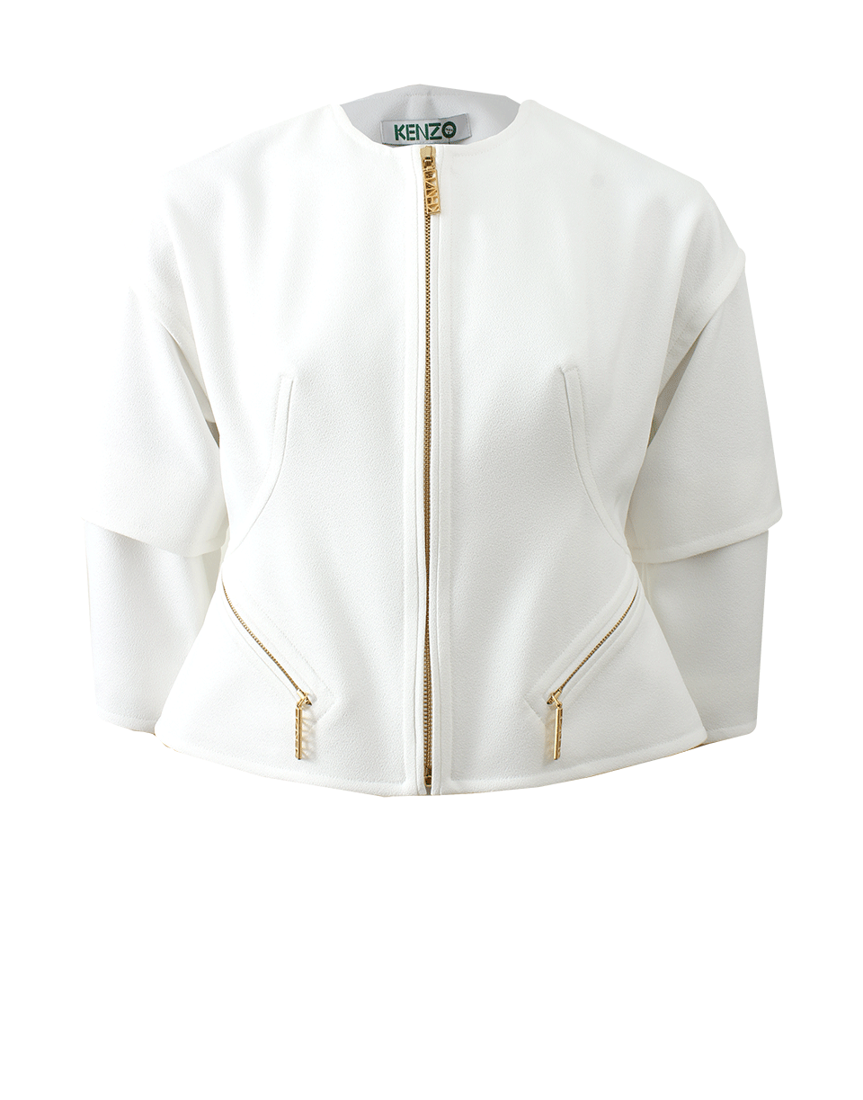 KENZO-Textured Crepe Jacket-