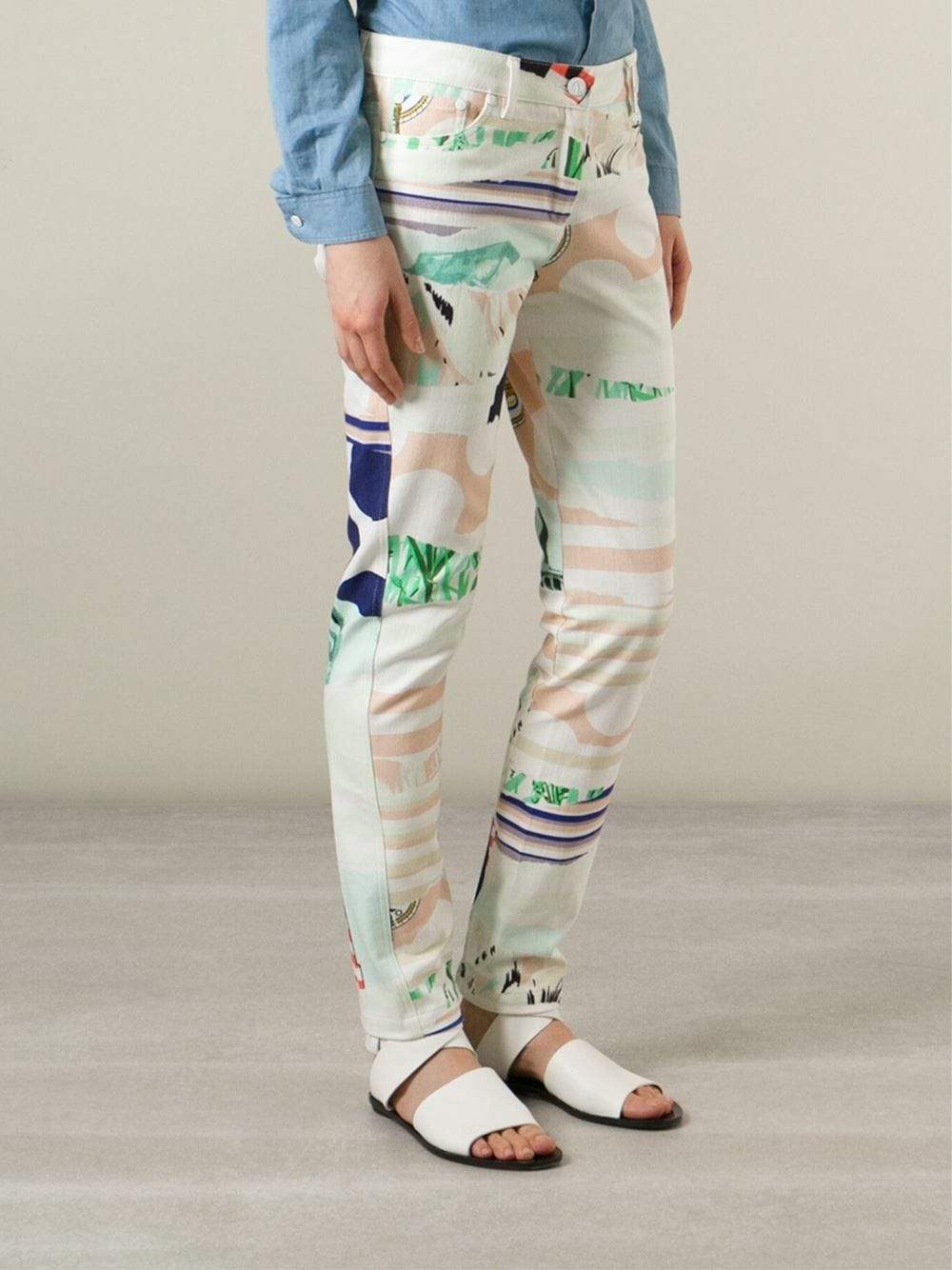 KENZO-Printed Stretch Jean-