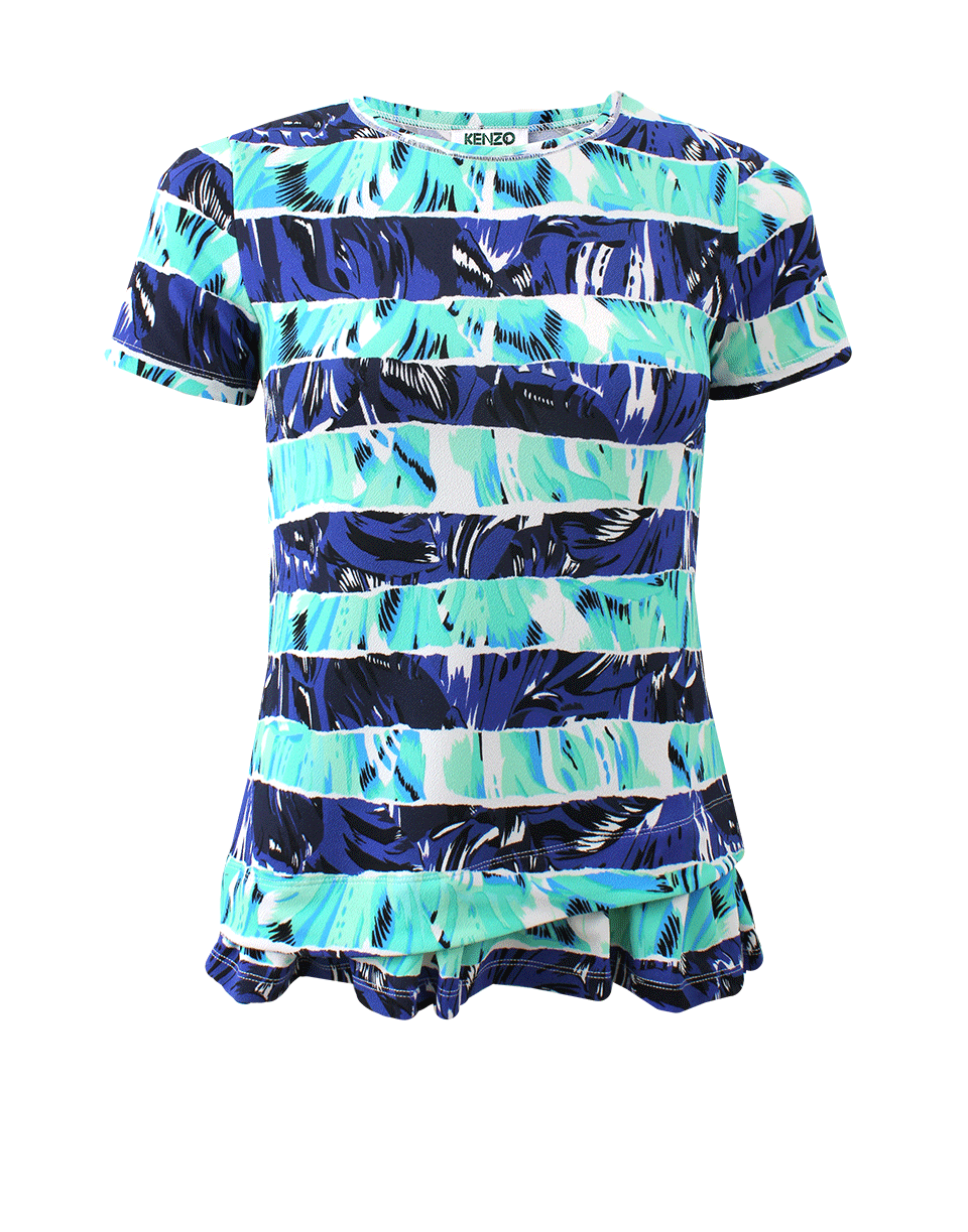KENZO-Poly Crepe Printed Tee-