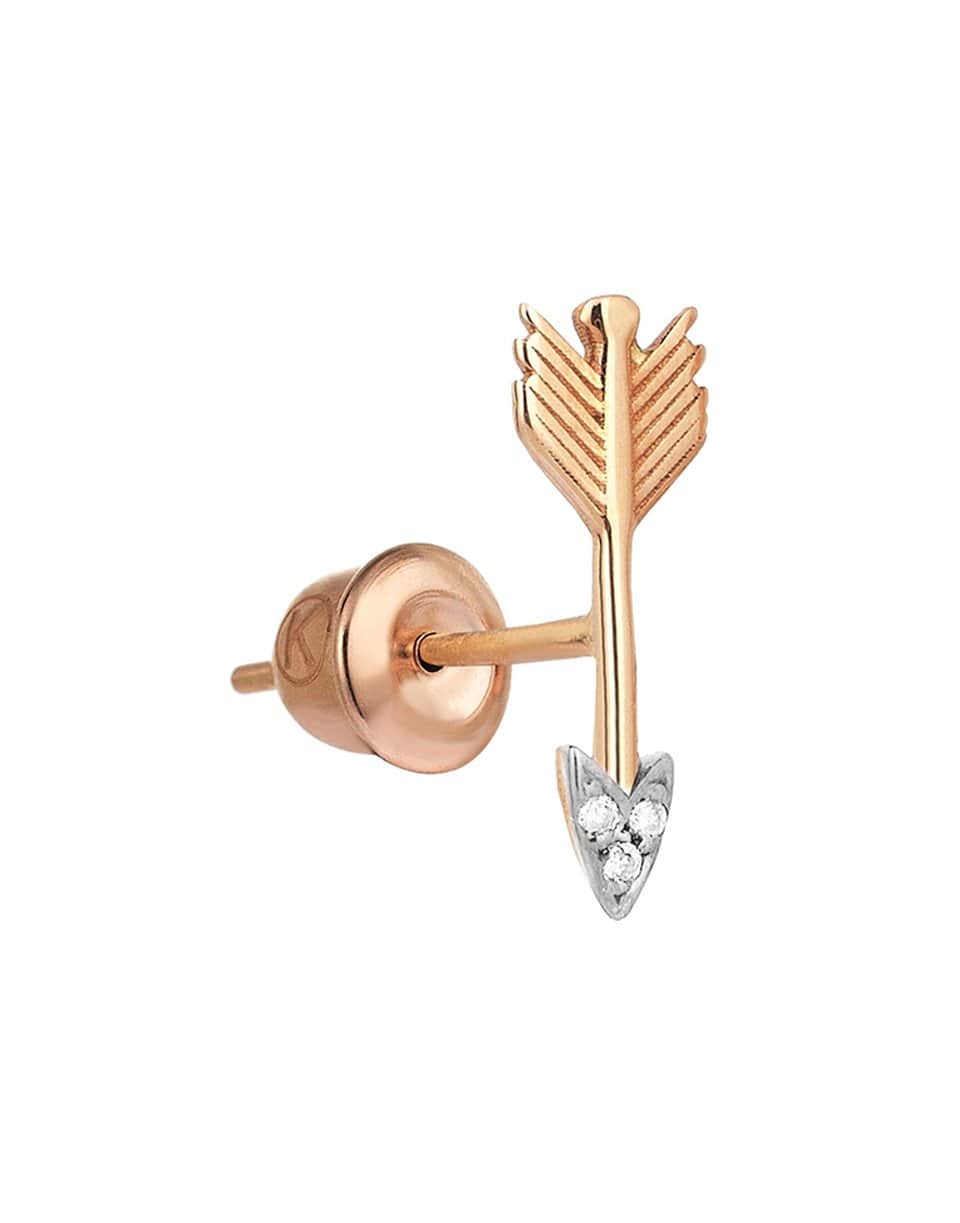 KISMET BY MILKA-Mini Arrow Stud-ROSE GOLD