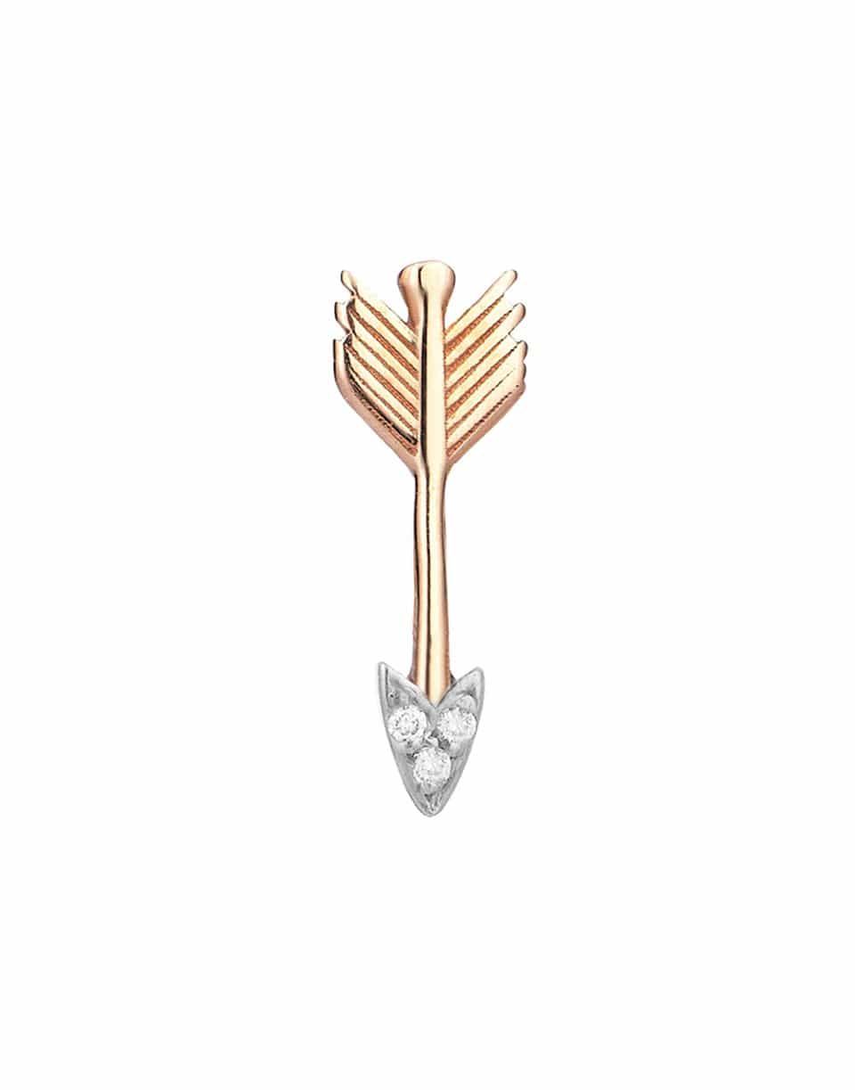 KISMET BY MILKA-Mini Arrow Stud-ROSE GOLD