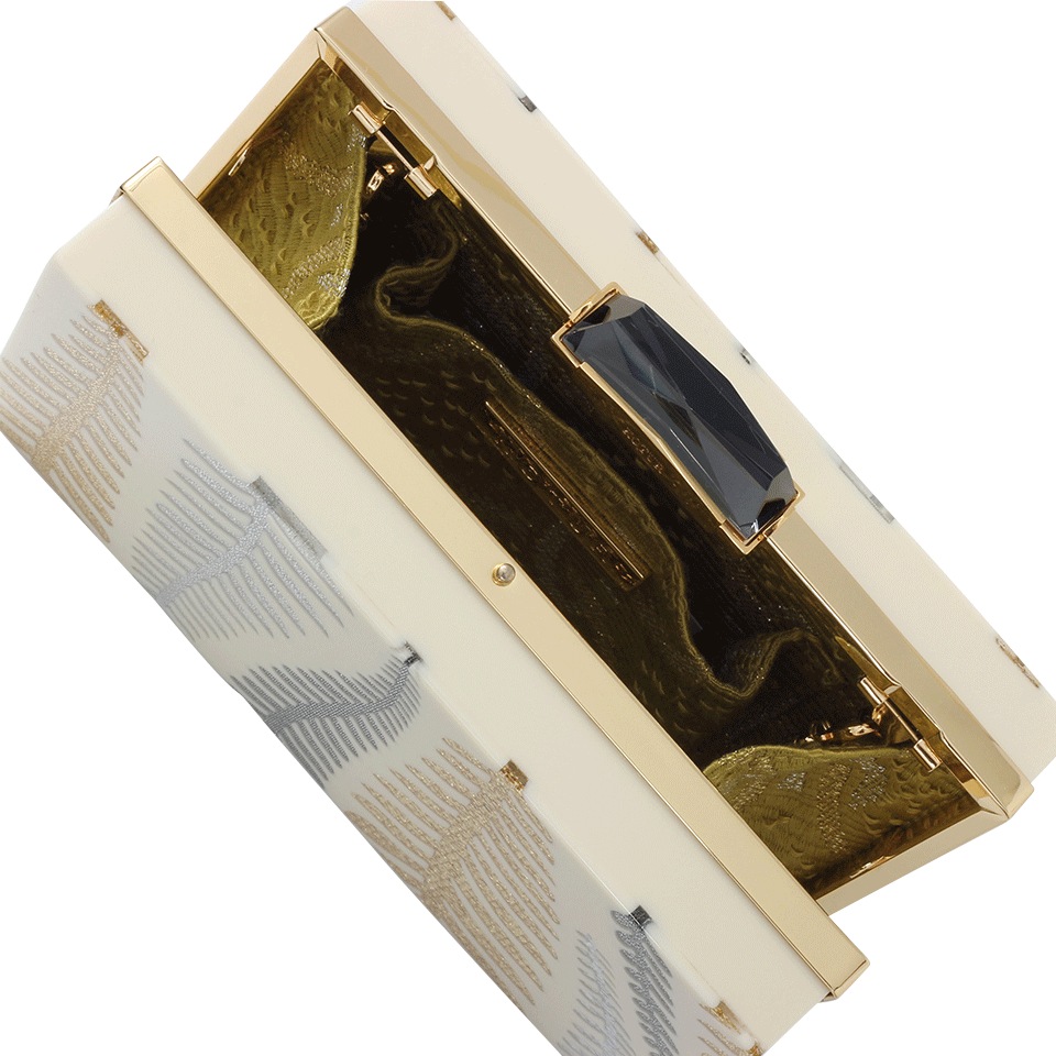 KOTUR-Lyon Taylor Leaf Clutch-GLD/SLVR