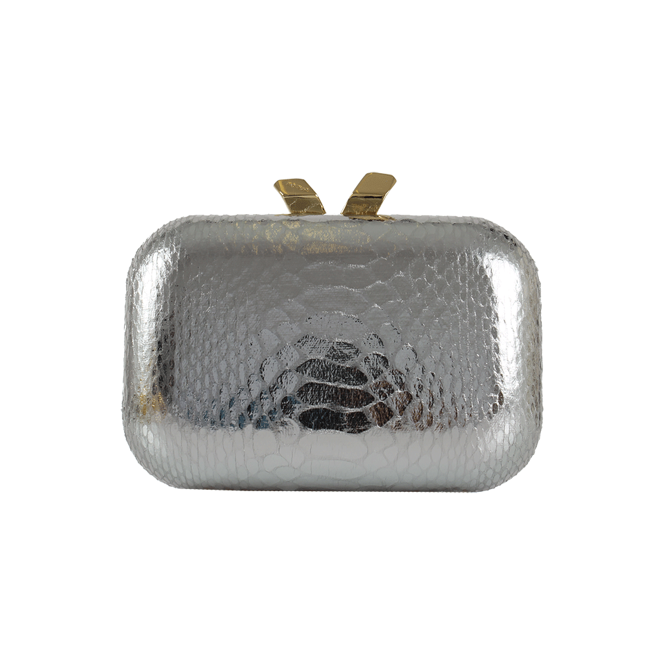 KOTUR-Margo Snake Clutch-SILVER