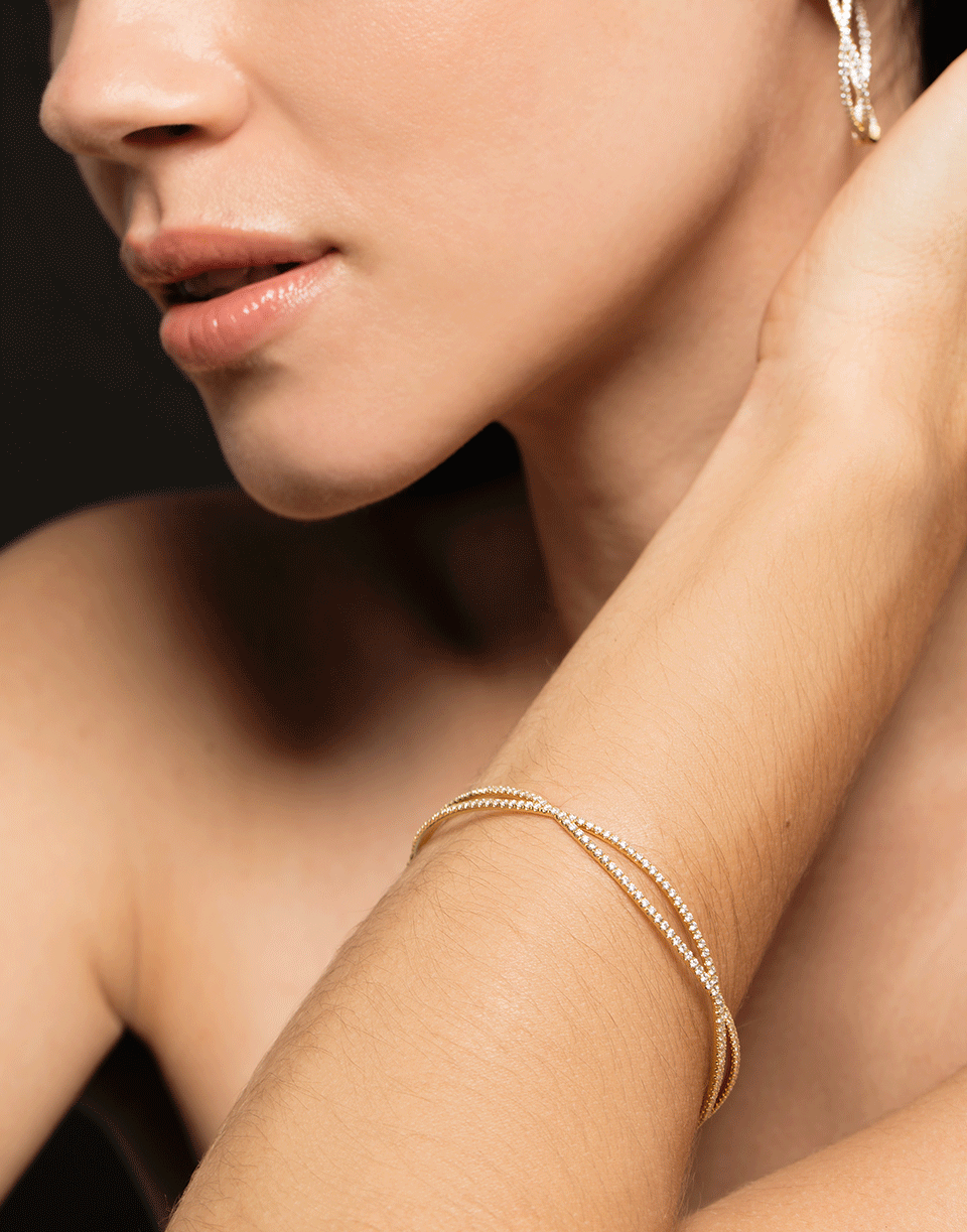 KWIAT-Fidelity Collection Diamond Pave Bracelet-ROSE GOLD