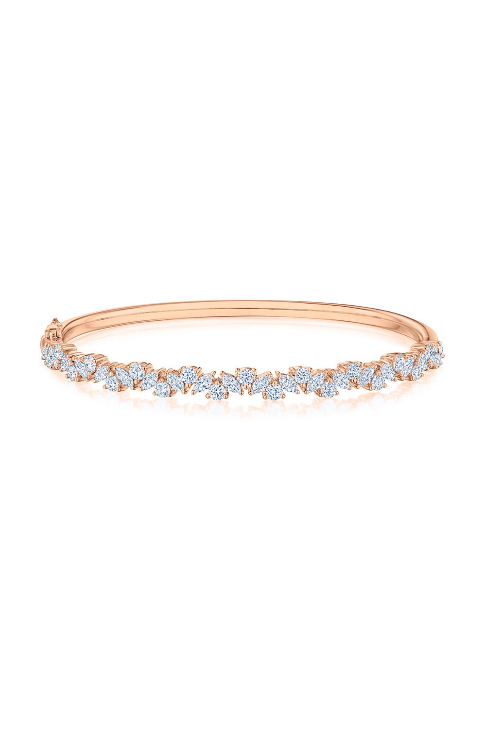KWIAT-Mixed Diamond Bangle - Rose Gold-ROSE GOLD