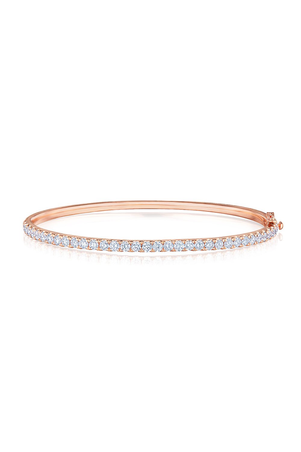 KWIAT-Stackable Diamond Bangle Bracelet-ROSE GOLD