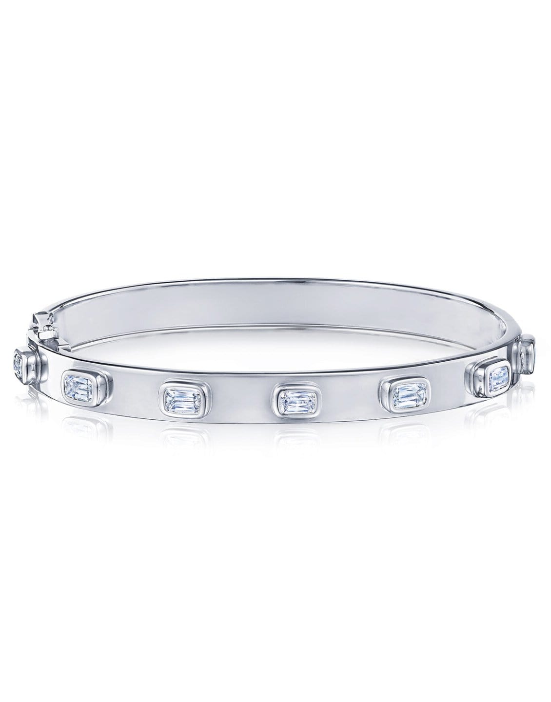 KWIAT-Ashoka Diamond Bangle-WHITE GOLD