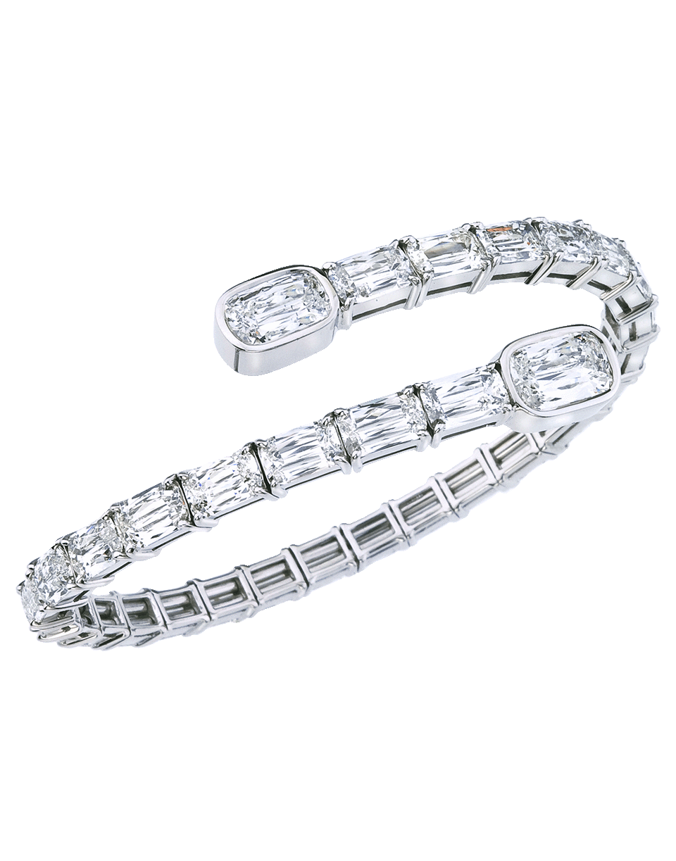 KWIAT-Ashoka Diamond Bypass Bracelet-WHITE GOLD
