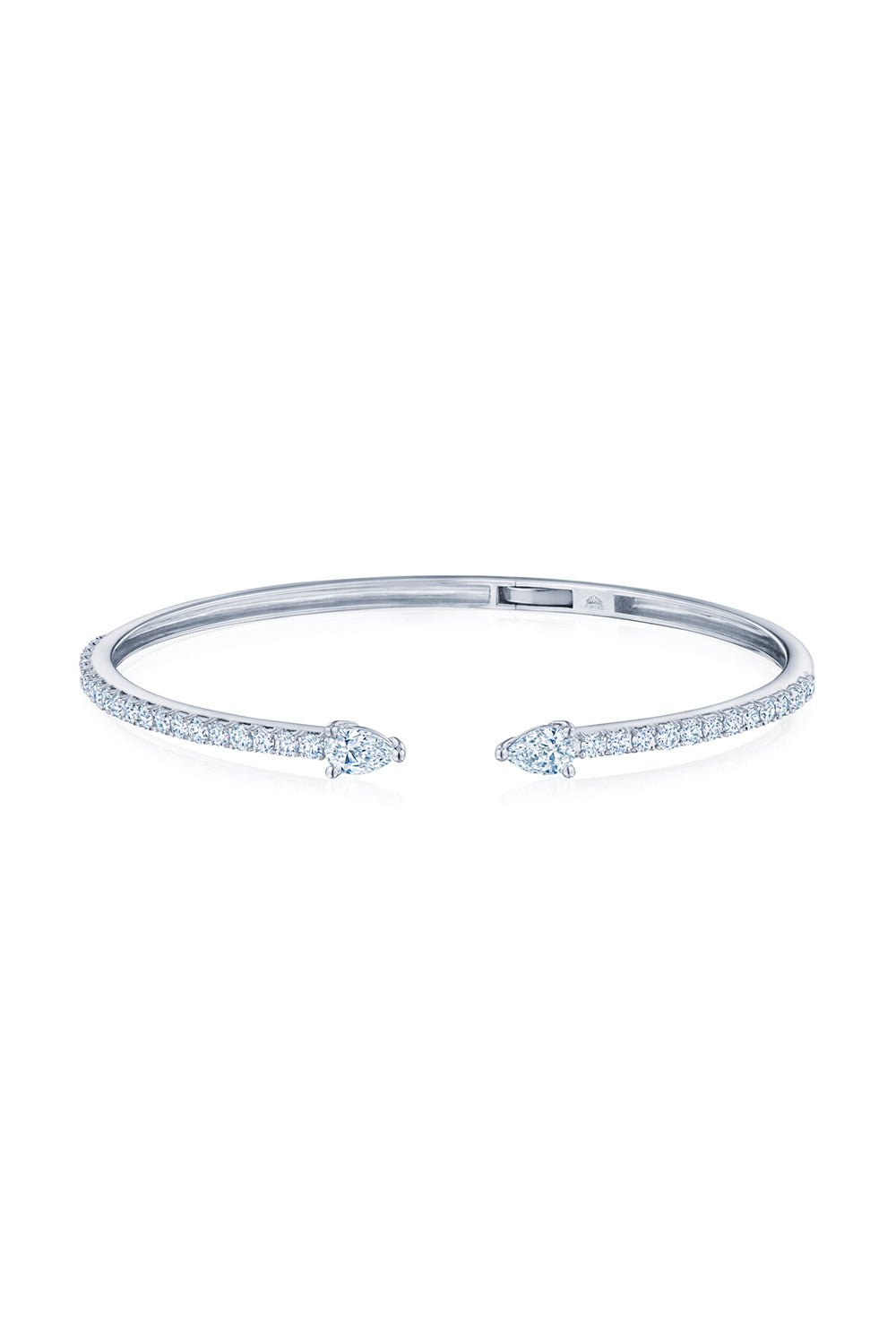 KWIAT-Duet Open Bangle-WHITE GOLD