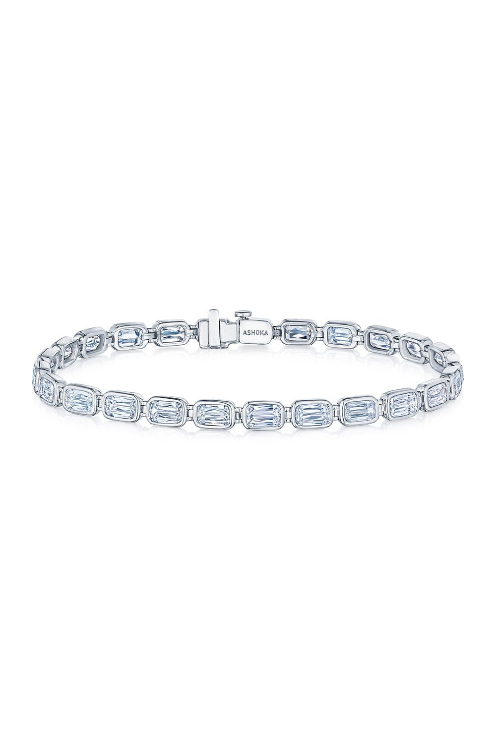 KWIAT-East West Bezel Bracelet-WHITE GOLD