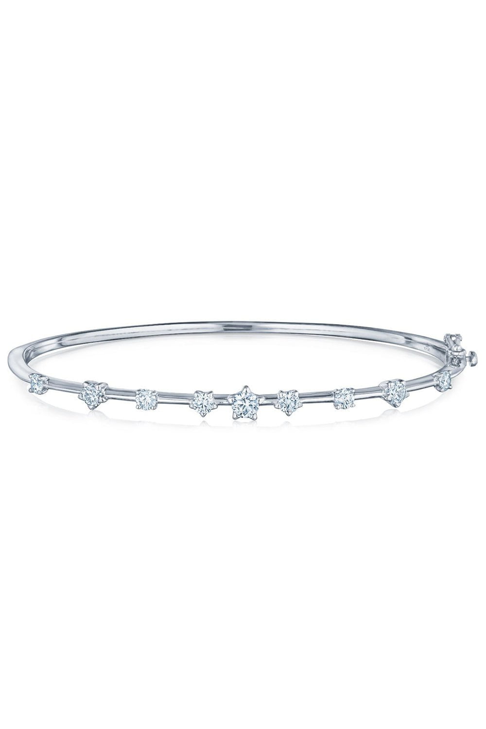 KWIAT-Star-Set Starry Night Bangle Bracelet-WHITE GOLD