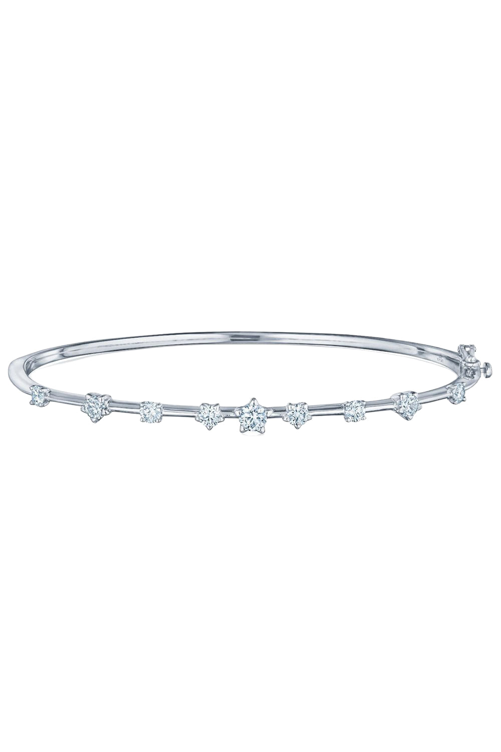Star-Set Starry Night Bangle Bracelet-WHITE GOLD-JEWELRYFINE JEWELBRACELET O-KWIAT