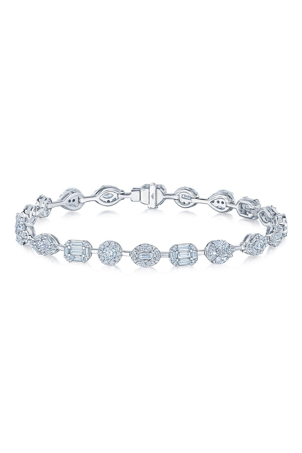 KWIAT-Sunburst Diamond Bracelet-WHITE GOLD