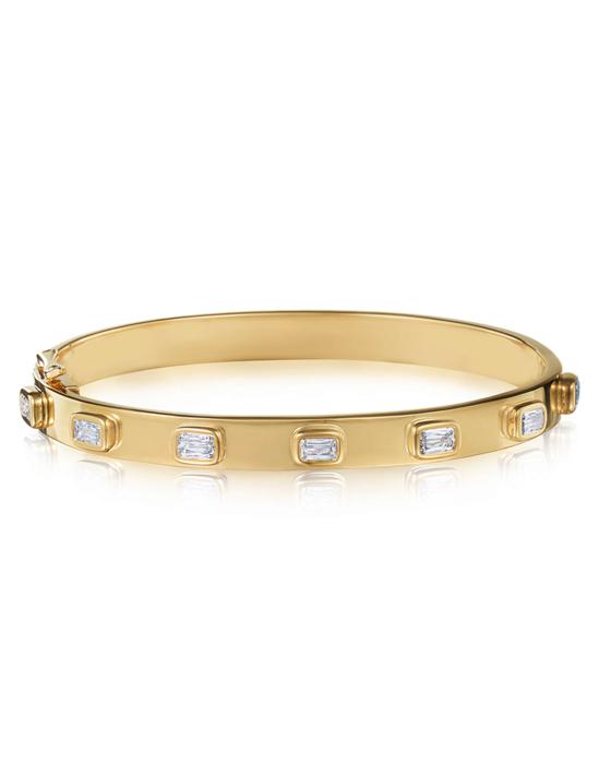 KWIAT-Ashoka Diamond Stack Bangle-YELLOW GOLD