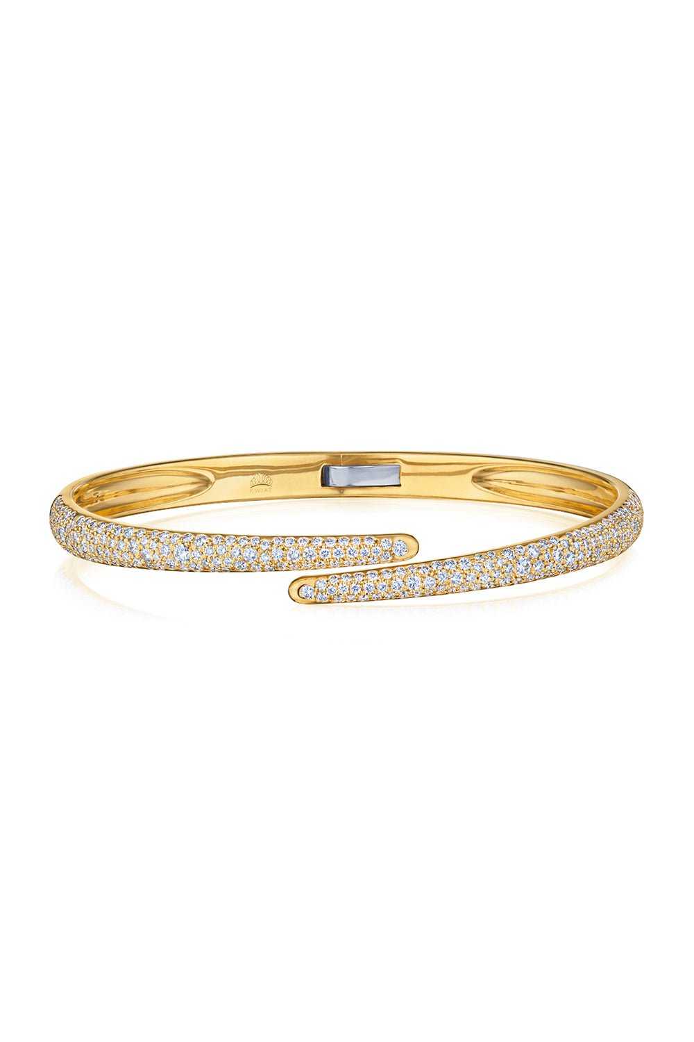 KWIAT-Cobblestone Crossover Bangle Bracelet-YELLOW GOLD