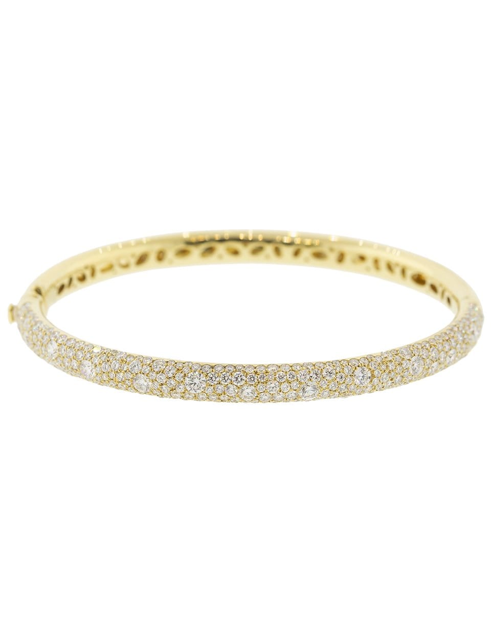 KWIAT-Cobblestone Diamond Bangle-YELLOW GOLD