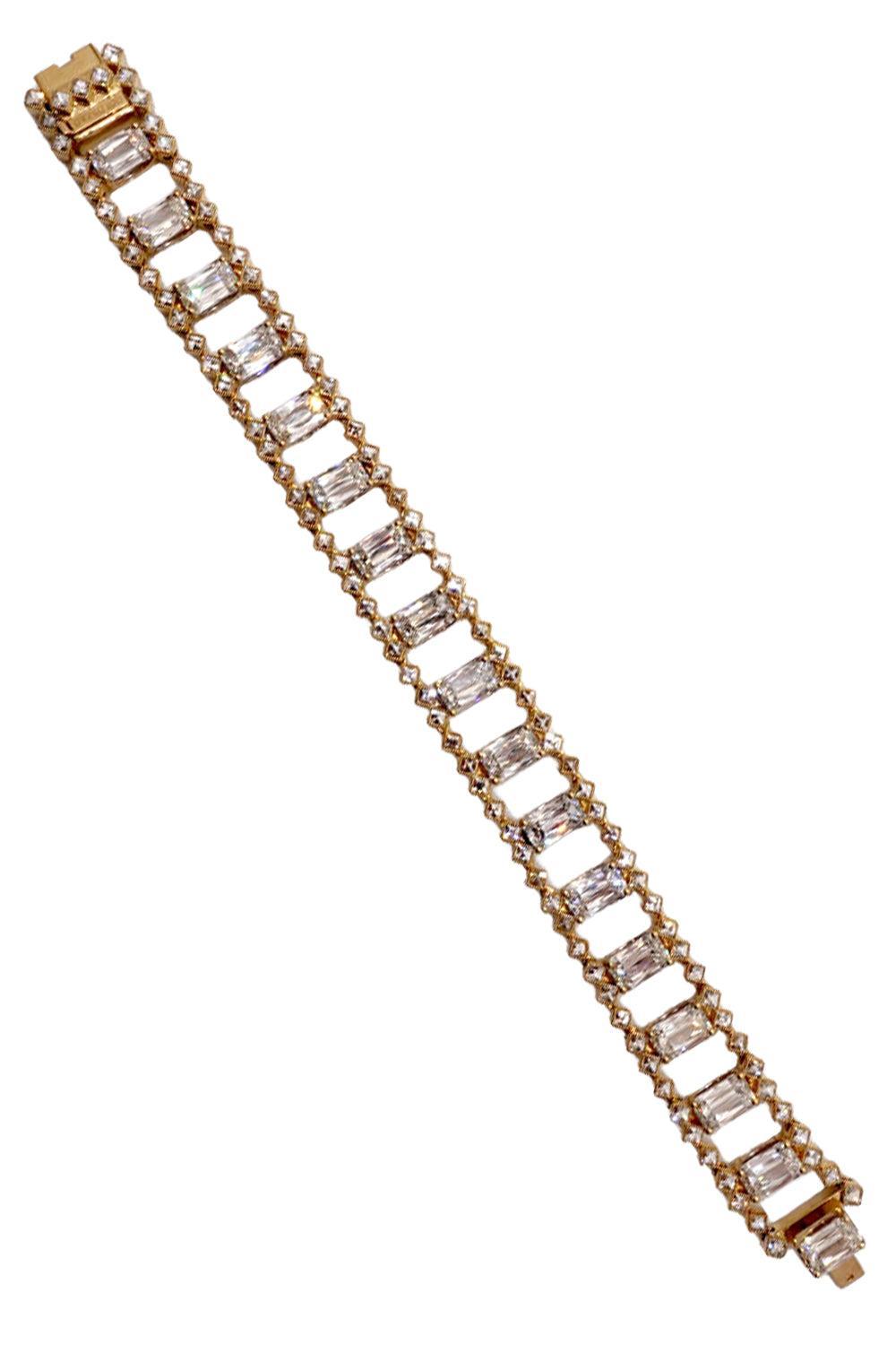 Diamond Ashoka Blaze Interlude Bracelet-YELLOW GOLD-JEWELRYFINE JEWELBRACELET O-KWIAT