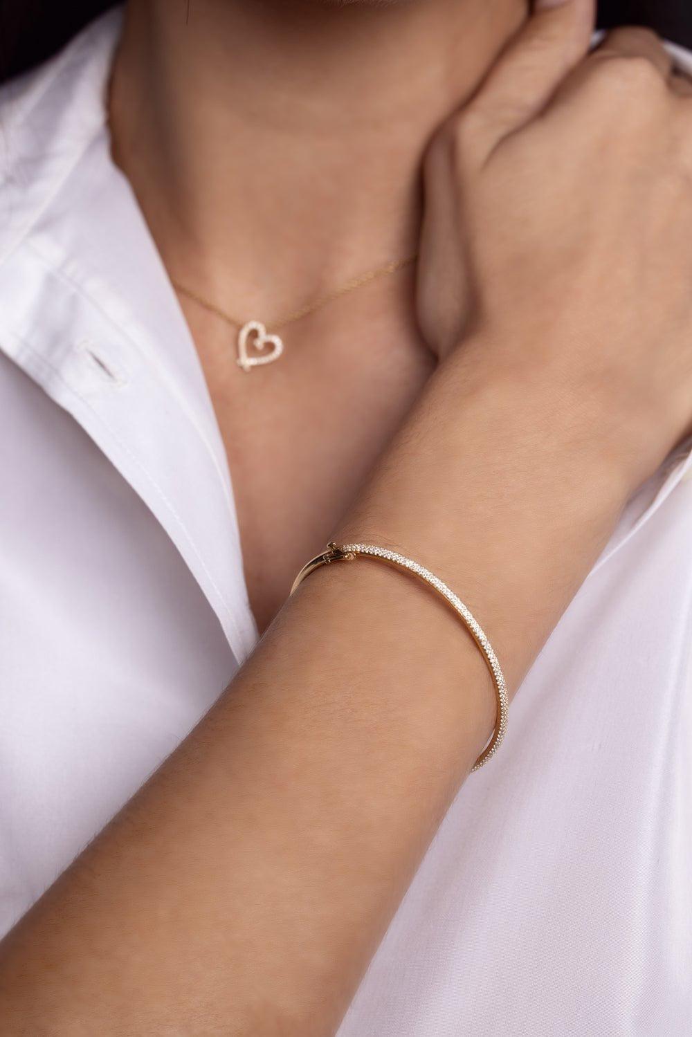 KWIAT-Moonlight 3-Row Slim Bangle-YELLOW GOLD