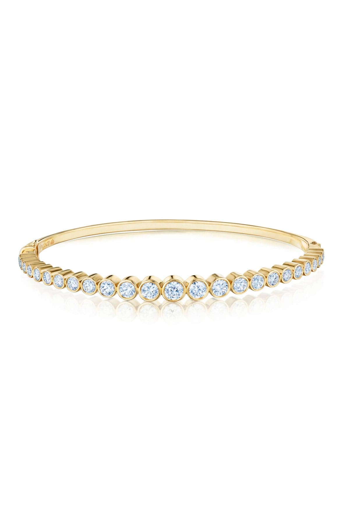 KWIAT-Portofino Bezel Set Bangle-YELLOW GOLD