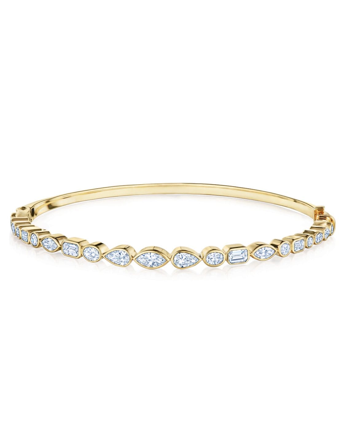 KWIAT-Portofino Diamond Bangle-YELLOW GOLD
