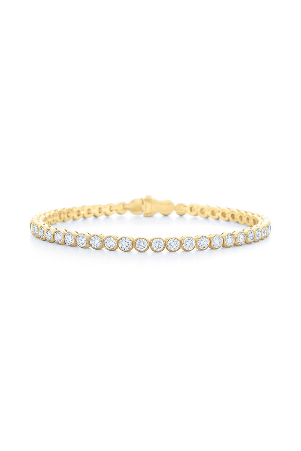 KWIAT-Riviera Bezel Set Diamond Line Bracelet-YELLOW GOLD