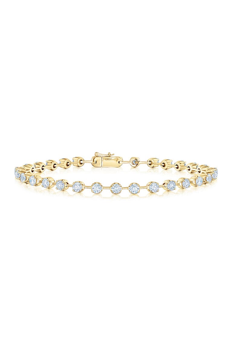 Starry Night Diamond Line Bracelet - Yellow Gold