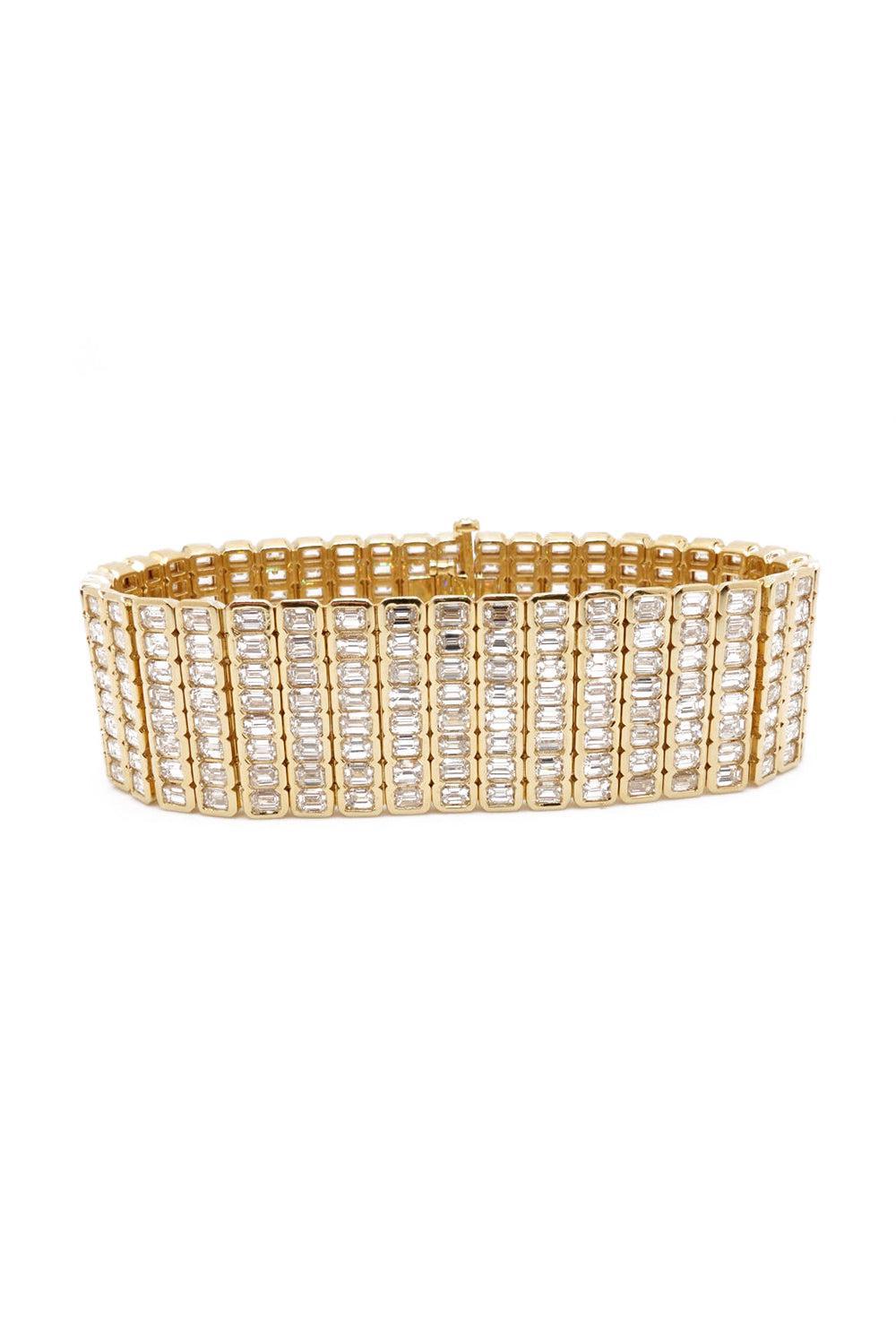 Wide Diamond Bracelet