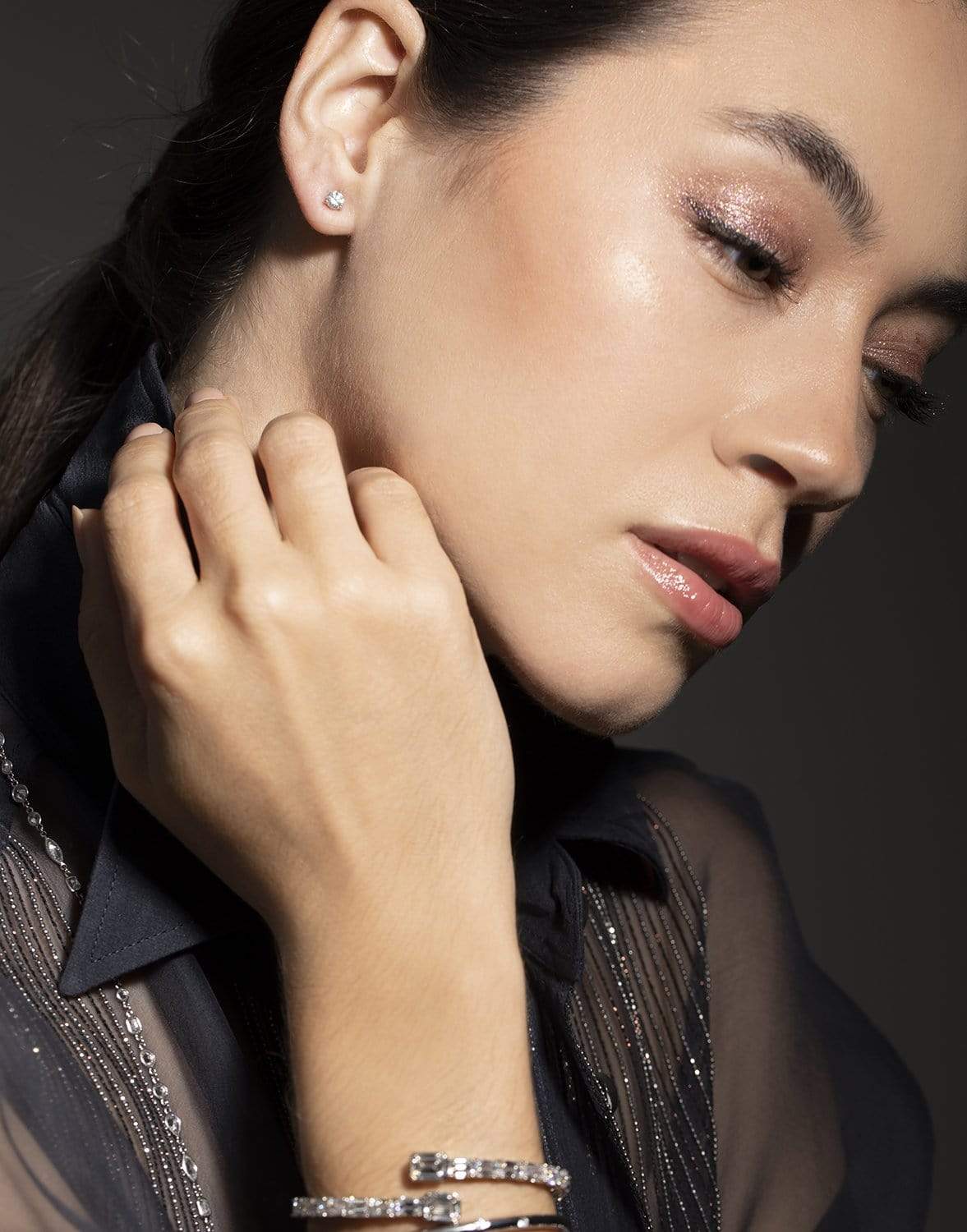 KWIAT-Round Diamond Studs 0.50 ctw-PLAT