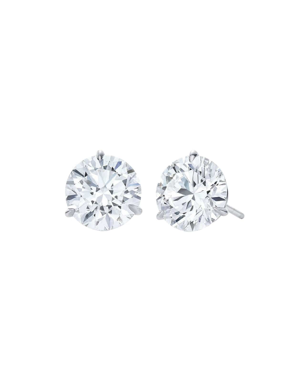 KWIAT-Round Diamond Studs 2.04 ctw-PLAT