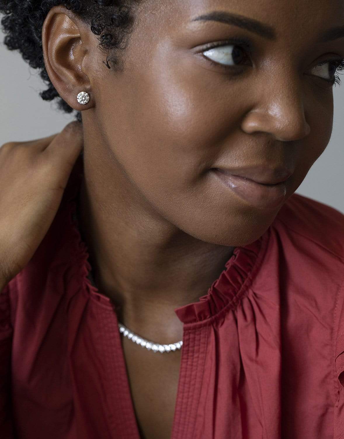 KWIAT-Round Diamond Studs 3.01ctw-PLAT