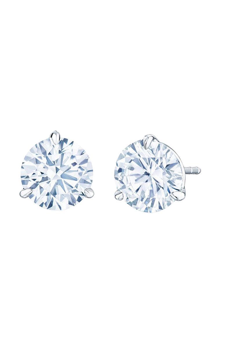 Round Diamond Stud Earrings - 2ct-PLATINUM-JEWELRYFINE JEWELEARRING-KWIAT